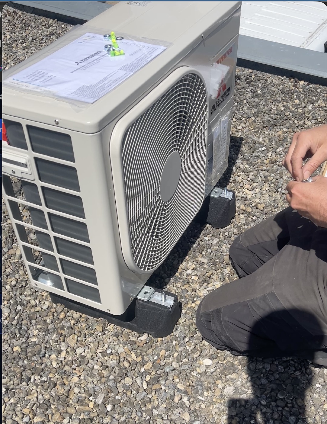 Installierte Klimaanlage, Außengerät